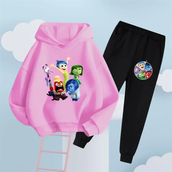 Ensemble sweat à capuche et pantalon Disney Vice-Versa – Vêtements amusants et décontractés pour enfants, parfaits pour le quotidien et le style urbain – Image 18