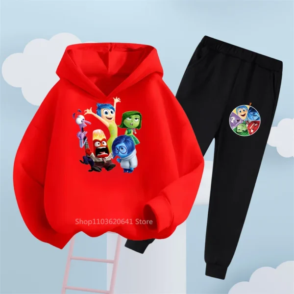 Ensemble sweat à capuche et pantalon Disney Vice-Versa – Vêtements amusants et décontractés pour enfants, parfaits pour le quotidien et le style urbain – Image 20