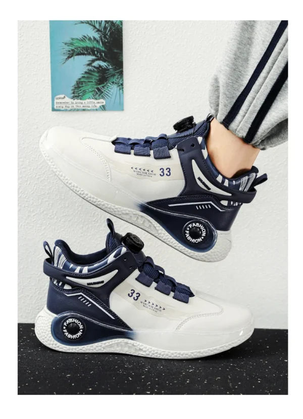 Baskets homme avec boucle rotative – Confortables, antidérapantes, à lacets – Chaussures durables pour activités extérieures – Image 25