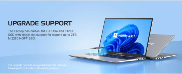 ACEMAGIC 15.6" Ultra Slim Laptop 16GB RAM 512GB SSD Intel N97 Notebook Gamer 1920*1080 Display Office Study Computer Windows 11 – Image 15