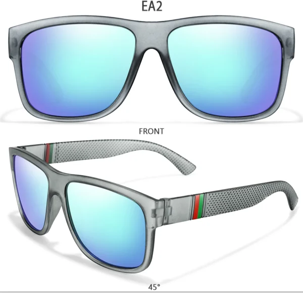 Classic Brand Men Square Polarized Fishing Sunglasses Outdoor Driving Cycling Running Goggles Vintage Large Frame UV400 – Image 23