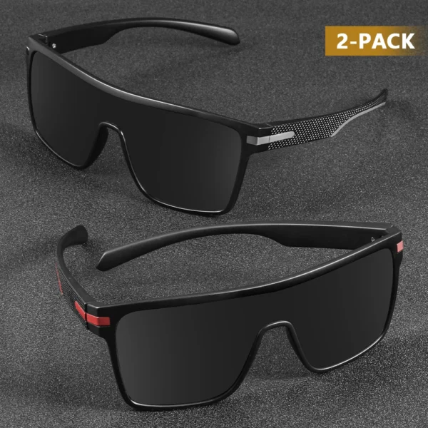 CRIXALIS Fashion Polarized Sunglasses For Men Square Oversized Anti Glare Driver Mirror Sun Glasses Women UV400 Goggles Male – Image 16