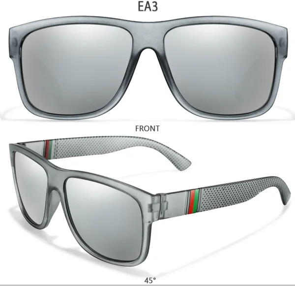Classic Brand Men Square Polarized Fishing Sunglasses Outdoor Driving Cycling Running Goggles Vintage Large Frame UV400 – Image 24