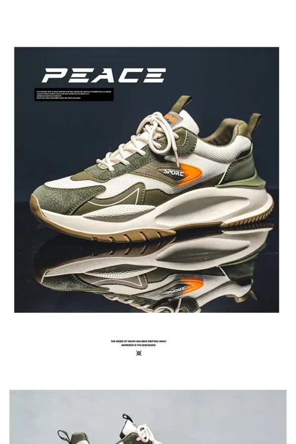 Trend Casual Sport Shoes For Men Breathable Running Sneakers Male Punk Platform Walking Shoes Street Style Men’s Sneakers Roman – Image 9