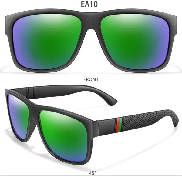 Classic Brand Men Square Polarized Fishing Sunglasses Outdoor Driving Cycling Running Goggles Vintage Large Frame UV400 – Image 31