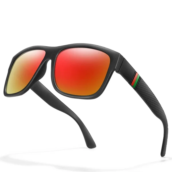 Classic Brand Men Square Polarized Fishing Sunglasses Outdoor Driving Cycling Running Goggles Vintage Large Frame UV400 – Image 13