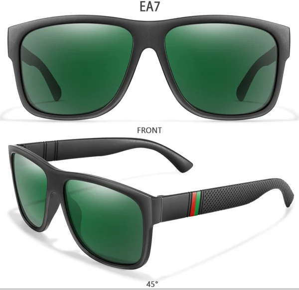 Classic Brand Men Square Polarized Fishing Sunglasses Outdoor Driving Cycling Running Goggles Vintage Large Frame UV400 – Image 28