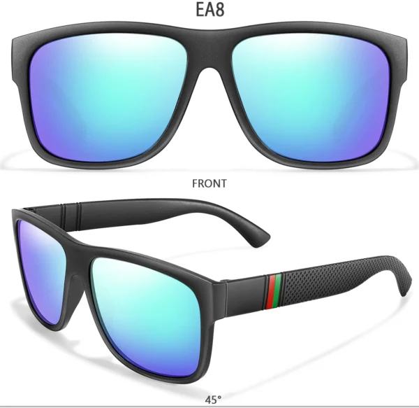 Classic Brand Men Square Polarized Fishing Sunglasses Outdoor Driving Cycling Running Goggles Vintage Large Frame UV400 – Image 29