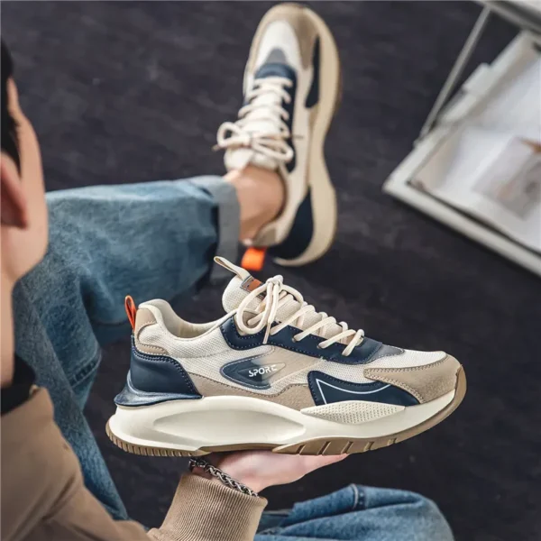Trend Casual Sport Shoes For Men Breathable Running Sneakers Male Punk Platform Walking Shoes Street Style Men’s Sneakers Roman – Image 4