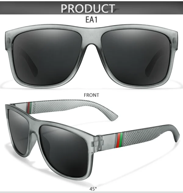 Classic Brand Men Square Polarized Fishing Sunglasses Outdoor Driving Cycling Running Goggles Vintage Large Frame UV400 – Image 22