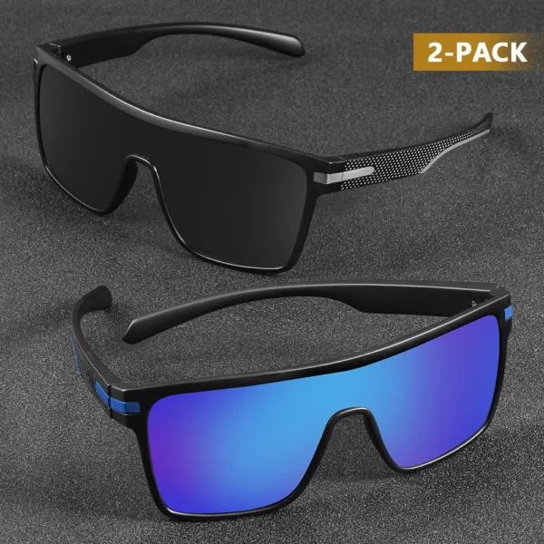 CRIXALIS Fashion Polarized Sunglasses For Men Square Oversized Anti Glare Driver Mirror Sun Glasses Women UV400 Goggles Male – Image 24