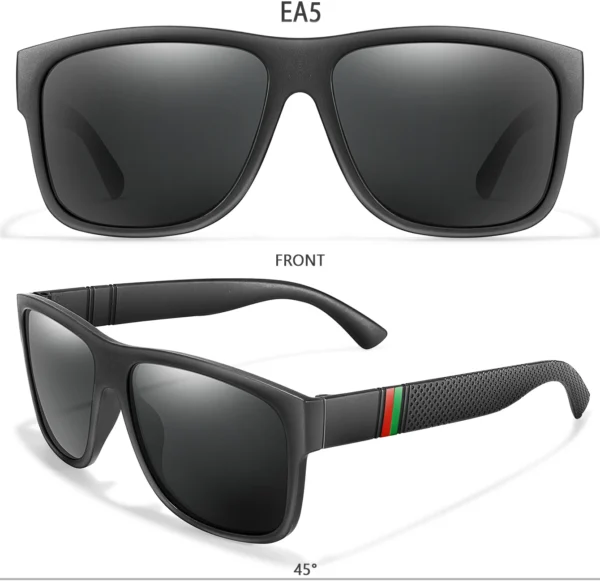 Classic Brand Men Square Polarized Fishing Sunglasses Outdoor Driving Cycling Running Goggles Vintage Large Frame UV400 – Image 26