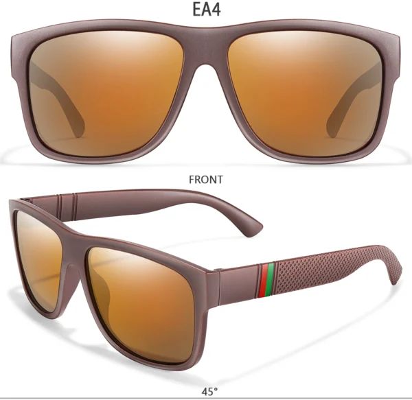 Classic Brand Men Square Polarized Fishing Sunglasses Outdoor Driving Cycling Running Goggles Vintage Large Frame UV400 – Image 25