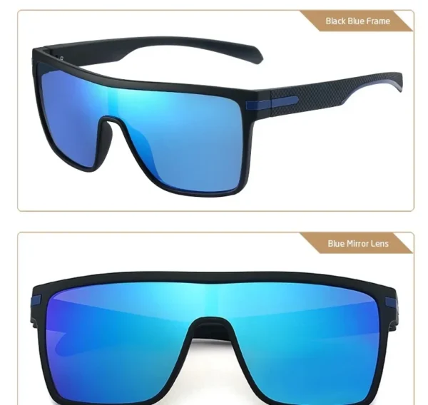 CRIXALIS Fashion Polarized Sunglasses For Men Square Oversized Anti Glare Driver Mirror Sun Glasses Women UV400 Goggles Male – Image 48