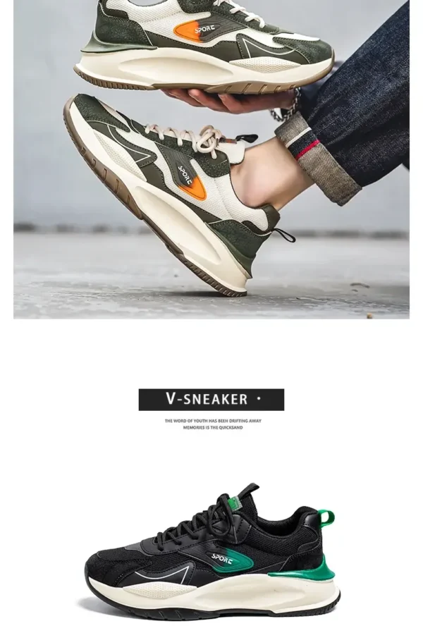 Trend Casual Sport Shoes For Men Breathable Running Sneakers Male Punk Platform Walking Shoes Street Style Men’s Sneakers Roman – Image 10