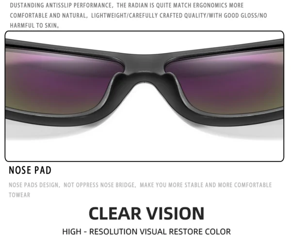 Classic Brand Men Square Polarized Fishing Sunglasses Outdoor Driving Cycling Running Goggles Vintage Large Frame UV400 – Image 34